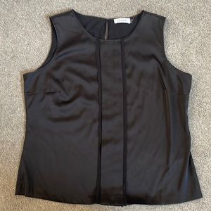Calvin Klein size extra large black sleeveless blouse